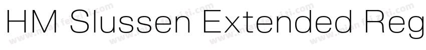 HM Slussen Extended Regular字体转换